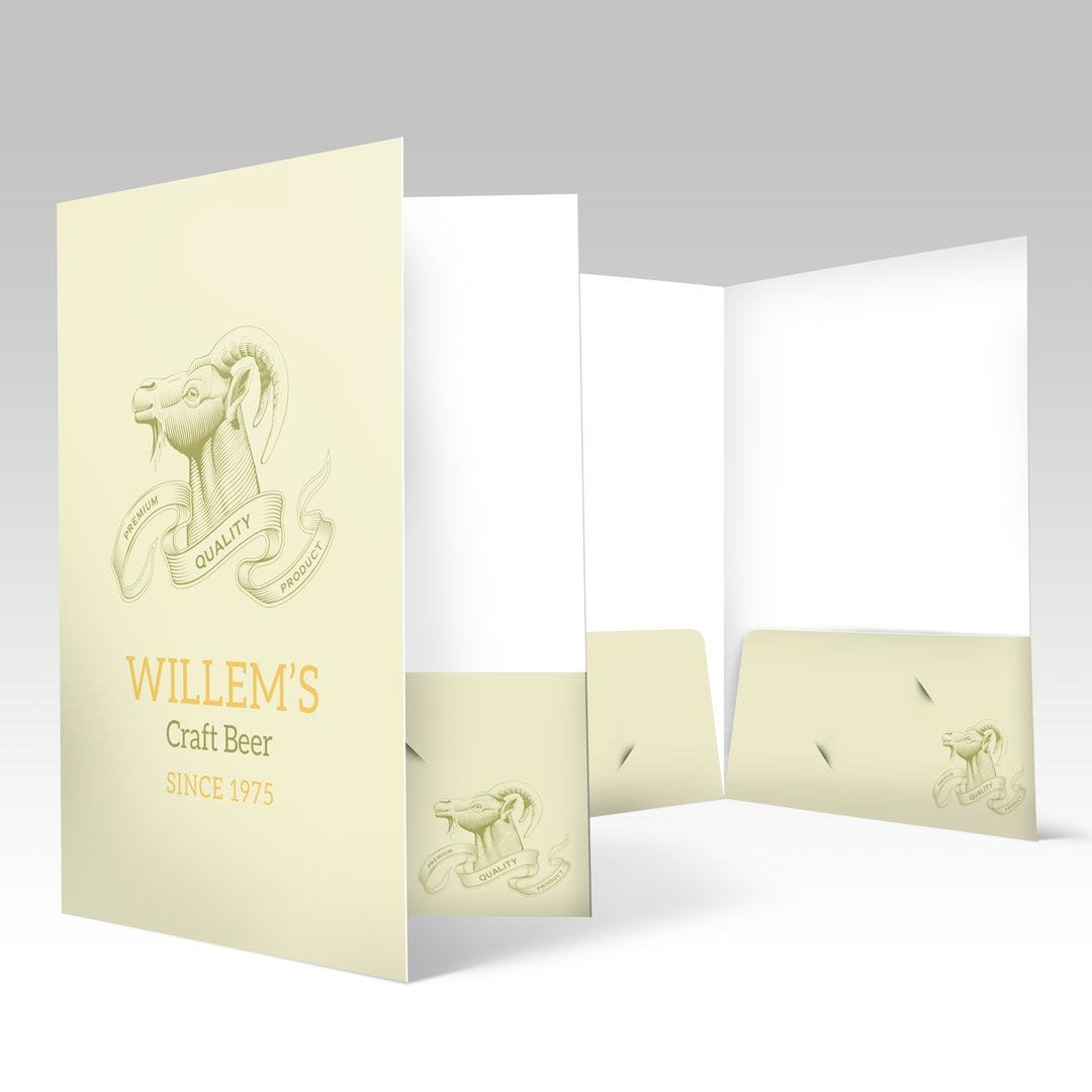Blank Pocket Folders