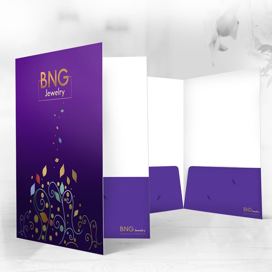 Raised Foil Folders